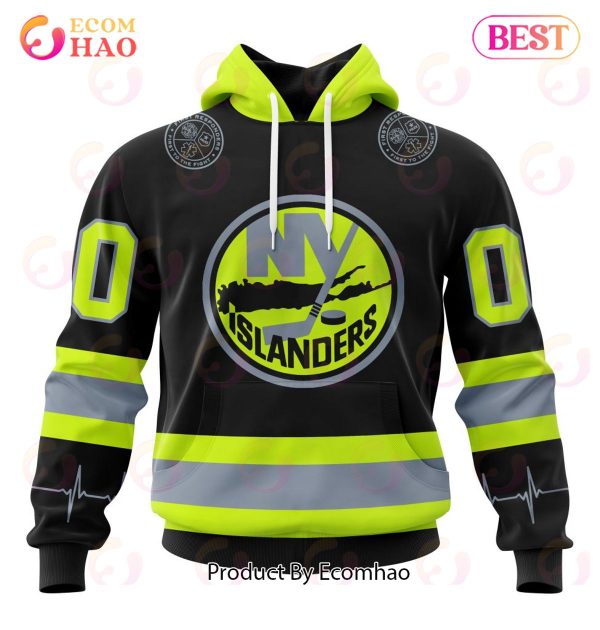 NHL New York Islanders Specialized Unisex Kits With FireFighter Uniforms Color 3D Hoodie
