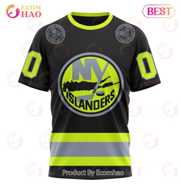 NHL New York Islanders Specialized Unisex Kits With FireFighter Uniforms Color 3D Hoodie