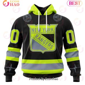 NHL New York Rangers Specialized Unisex Kits With FireFighter Uniforms Color 3D Hoodie