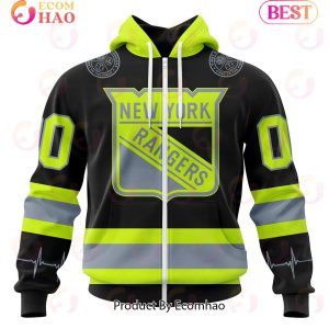 NHL New York Rangers Specialized Unisex Kits With FireFighter Uniforms Color 3D Hoodie