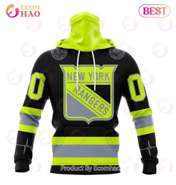 NHL New York Rangers Specialized Unisex Kits With FireFighter Uniforms Color 3D Hoodie