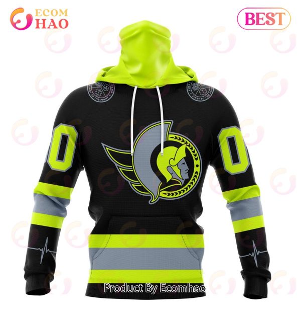 NHL Ottawa Senators Specialized Unisex Kits With FireFighter Uniforms Color 3D Hoodie
