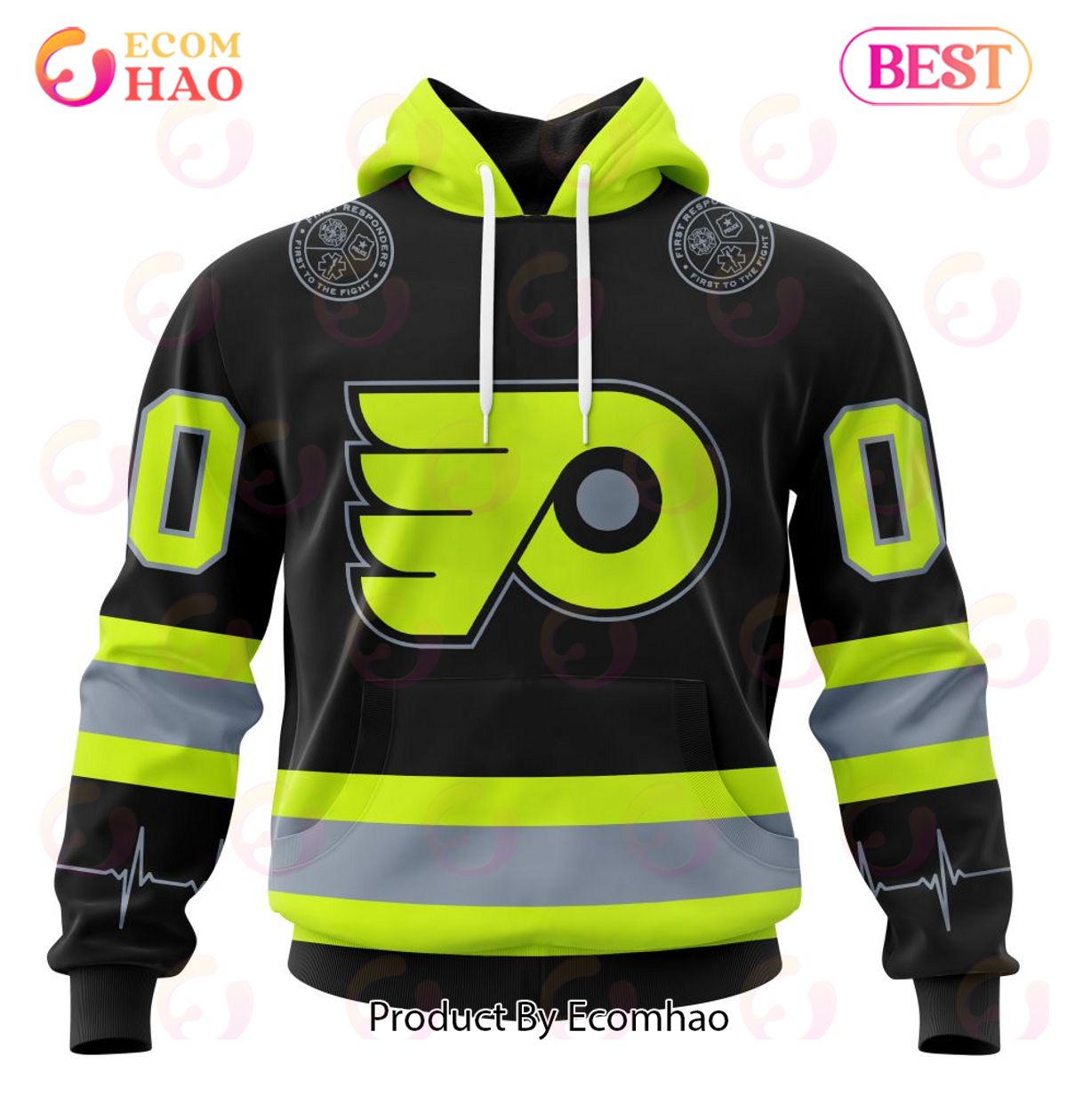 NHL Philadelphia Flyers Specialized Unisex Kits With FireFighter Uniforms Color 3D Hoodie