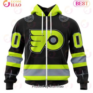 NHL Philadelphia Flyers Specialized Unisex Kits With FireFighter Uniforms Color 3D Hoodie