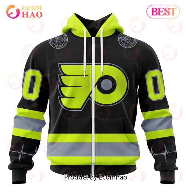 NHL Philadelphia Flyers Specialized Unisex Kits With FireFighter Uniforms Color 3D Hoodie