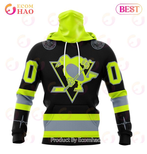 NHL Pittsburgh Penguins Specialized Unisex Kits With FireFighter Uniforms Color 3D Hoodie