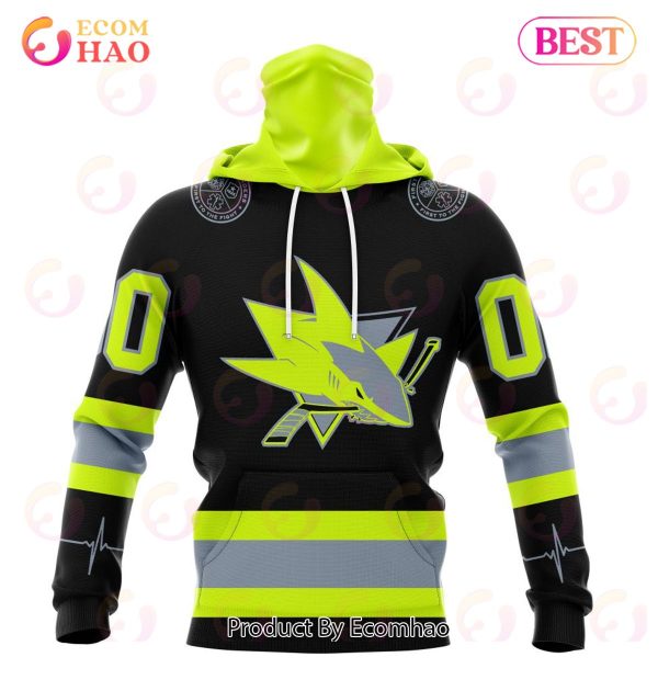 NHL San Jose Sharks Specialized Unisex Kits With FireFighter Uniforms Color 3D Hoodie