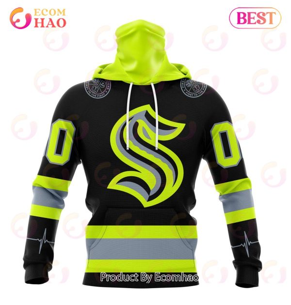NHL Seattle Kraken Specialized Unisex Kits With FireFighter Uniforms Color 3D Hoodie