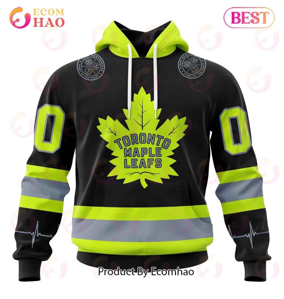 NHL Toronto Maple Leafs Specialized Unisex Kits With FireFighter Uniforms Color 3D Hoodie