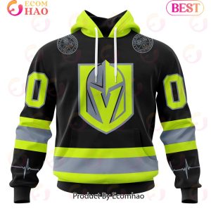 NHL Vegas Golden Knights Specialized Unisex Kits With FireFighter Uniforms Color 3D Hoodie