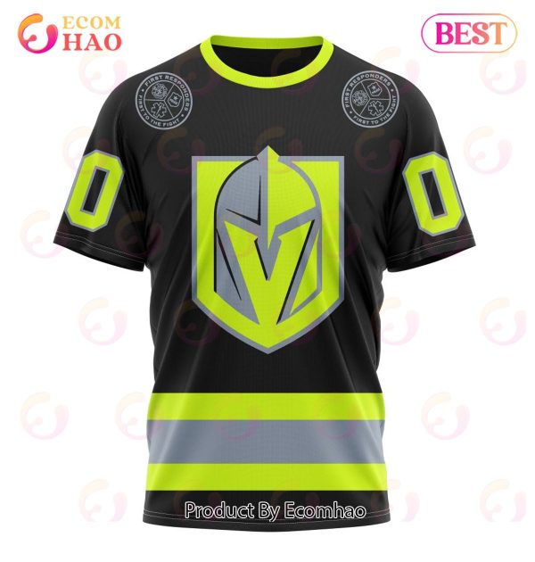 NHL Vegas Golden Knights Specialized Unisex Kits With FireFighter Uniforms Color 3D Hoodie