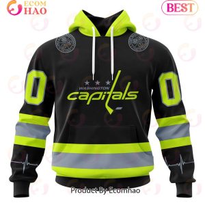 NHL Washington Capitals Specialized Unisex Kits With FireFighter Uniforms Color 3D Hoodie