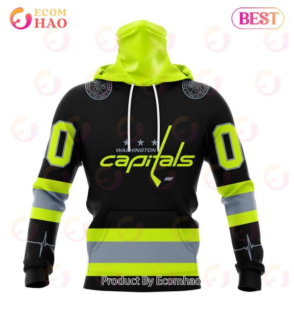NHL Washington Capitals Specialized Unisex Kits With FireFighter Uniforms Color 3D Hoodie