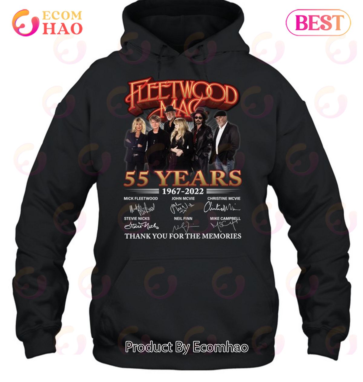 Fleetwood Mac 55 Years 1967 – 2022 Thank You For The Memories T-Shirt