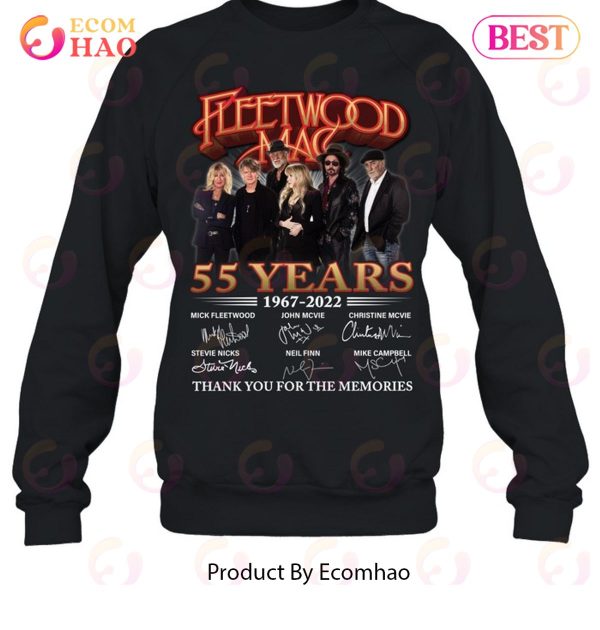 Fleetwood Mac 55 Years 1967 – 2022 Thank You For The Memories T-Shirt