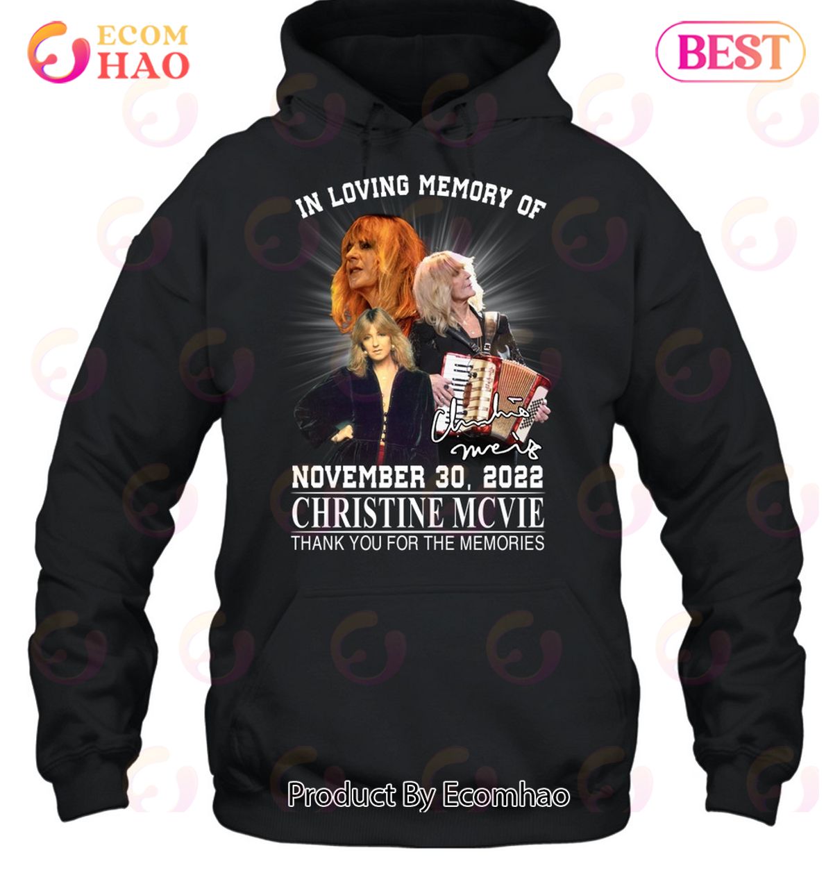 In Loving Memory Of November 30, 2022 Christine McVie Thank You For The Memories T-Shirt