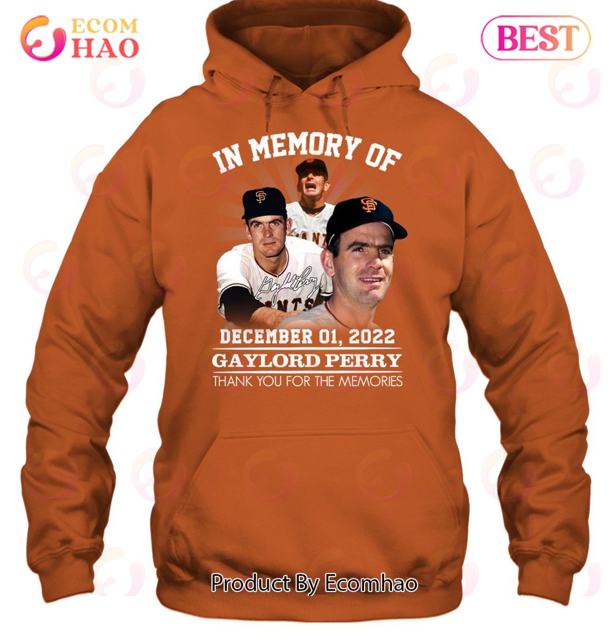 In Memory Of December 01, 2022 Gaylord Perry Thank You For The Memories T-Shirt