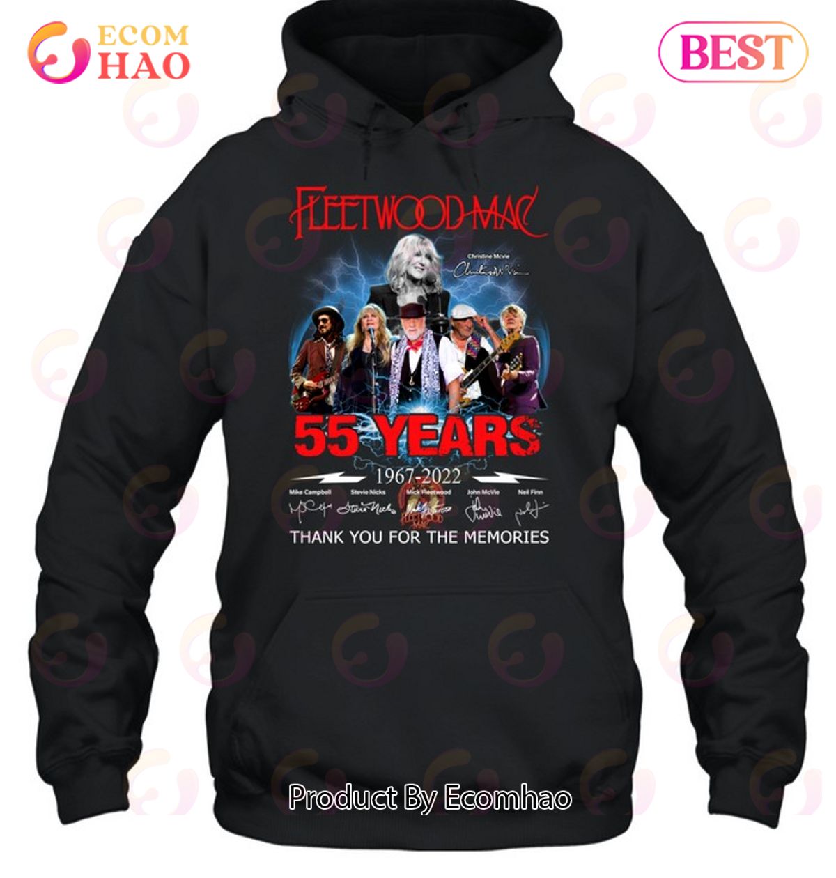 Special Edition Fleetwood Mac 55 Years Of 1967 – 2022 Thank You For The Memories T-Shirt