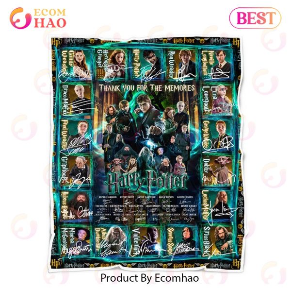 Harry Potter Thank You For The Memories Quilt, Fleece Blanket, Sherpa Fleece Blanket