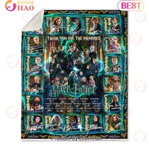 Harry Potter Thank You For The Memories Quilt, Fleece Blanket, Sherpa Fleece Blanket