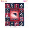 NFL Kansas City Chiefs Legends Quilt, Fleece Blanket, Sherpa Fleece Blanket