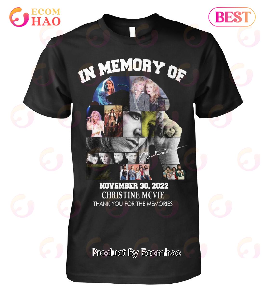 Christine McVie In Memory Of November 30, 2022 Thank You For The Memories T-Shirt