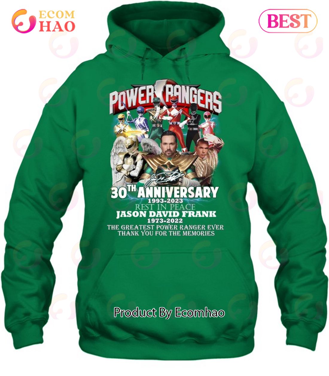 Power Rangers 30th Anniversary 1993 – 2023 Rest in peace Jason David Frank The Greatest Power Ranger Ever T-Shirt