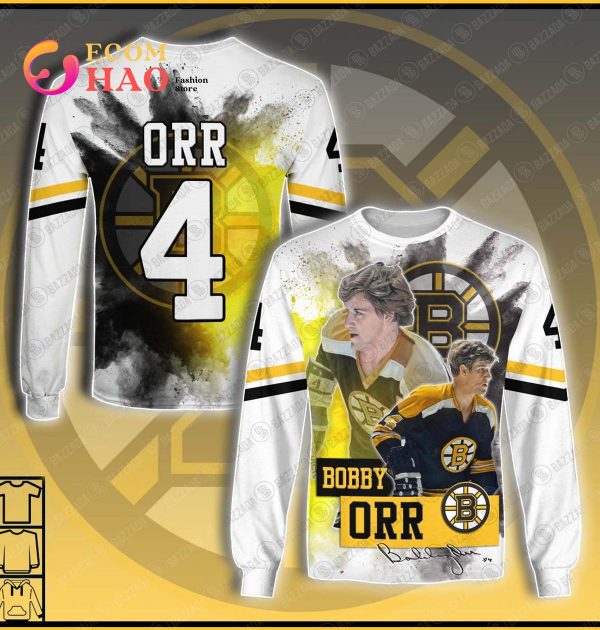 3D Hoodie Bobby Orr 4 Boston Bruins