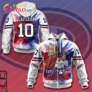 3D Hoodie Guy Lafleur 10 Montreal Canadiens