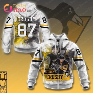 3D Hoodie Sidney Crosby 87 Pittsburgh Penguins