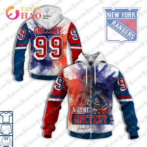 3D Hoodie Wayne Gretzky 99 New York Rangers