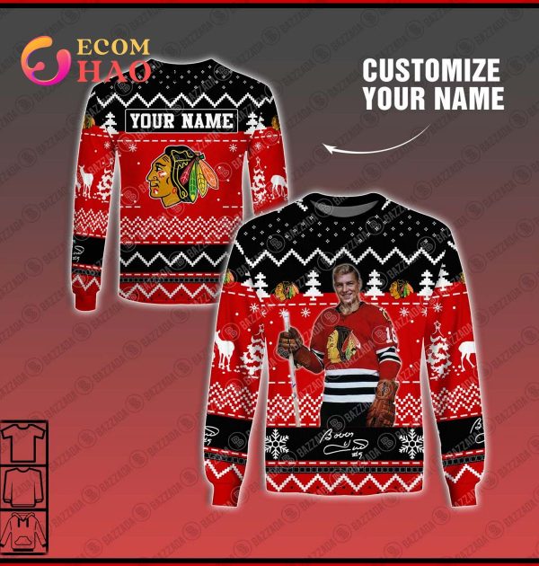 Personalize Name 3D Hoodie Bobby Hull Chicago Blackhawks