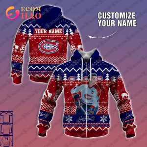 Personalize Name 3D Hoodie Jean Beliveau Montreal Canadiens