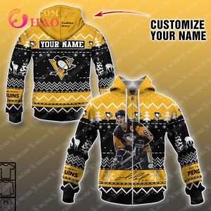 Personalize Name 3D Hoodie Mario Lemieux Pittsburgh Penguins