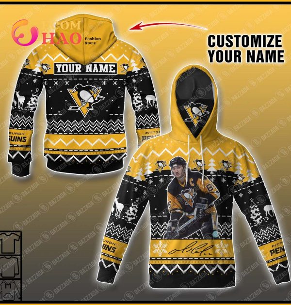 Personalize Name 3D Hoodie Mario Lemieux Pittsburgh Penguins