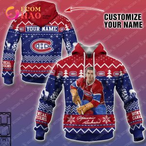 Personalize Name 3D Hoodie Maurice Richard Montreal Canadiens