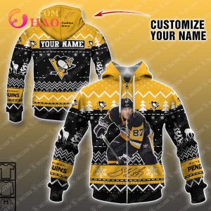 Personalize Name 3D Hoodie Sidney Crosby Pittsburgh Penguins