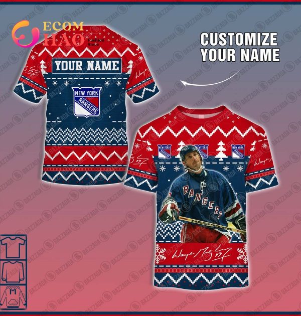 Personalize Name 3D Hoodie Wayne Gretzky New York Rangers