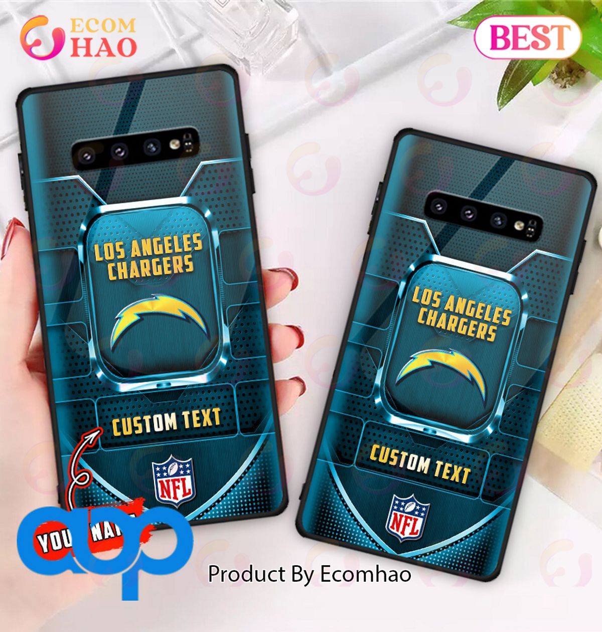 Los Angeles Chargers NFL Personalized Phone Cases