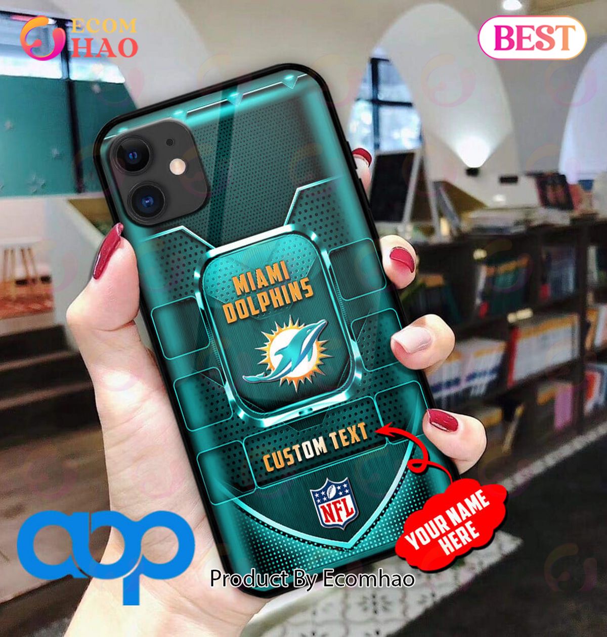 Miami Dolphins NFL Personalized Phone Cases