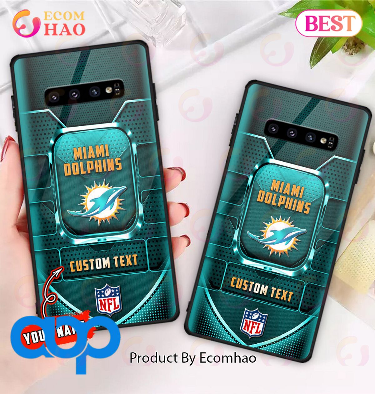 Miami Dolphins NFL Personalized Phone Cases