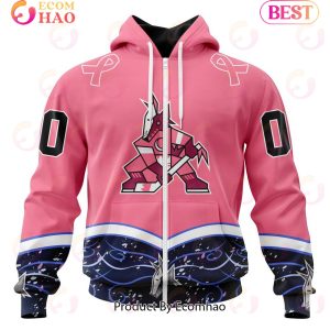 NHL Arizona Coyotes Specialized Unisex For Hockey Fights Cancer 3D Hoodie