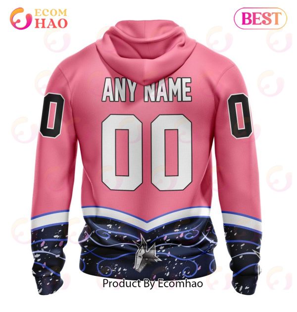NHL Arizona Coyotes Specialized Unisex For Hockey Fights Cancer 3D Hoodie