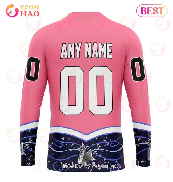 NHL Arizona Coyotes Specialized Unisex For Hockey Fights Cancer 3D Hoodie