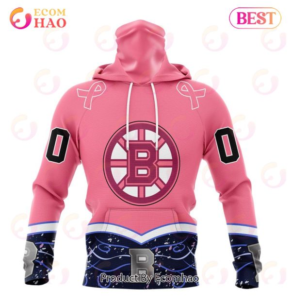 NHL Boston Bruins Specialized Unisex For Hockey Fights Cancer 3D Hoodie