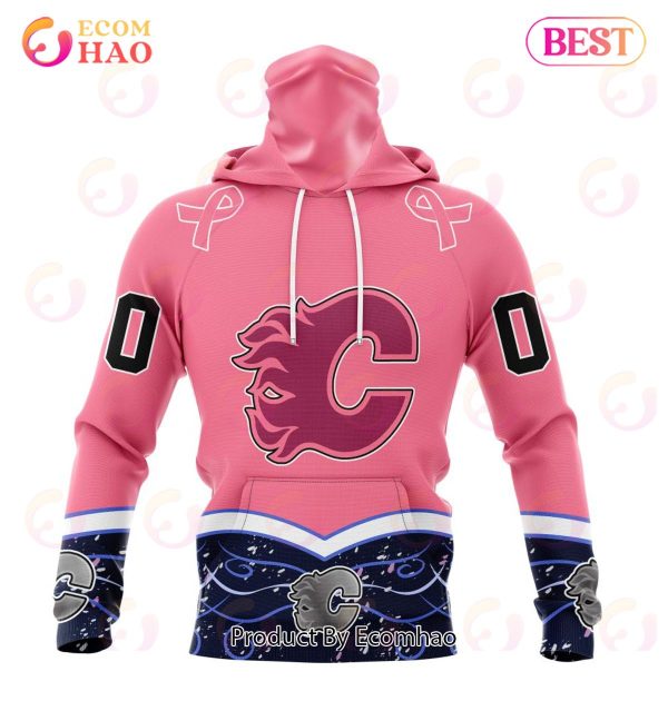 NHL Calgary Flames Specialized Unisex For Hockey Fights Cancer 3D Hoodie