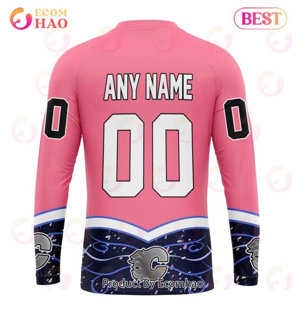 NHL Calgary Flames Specialized Unisex For Hockey Fights Cancer 3D Hoodie