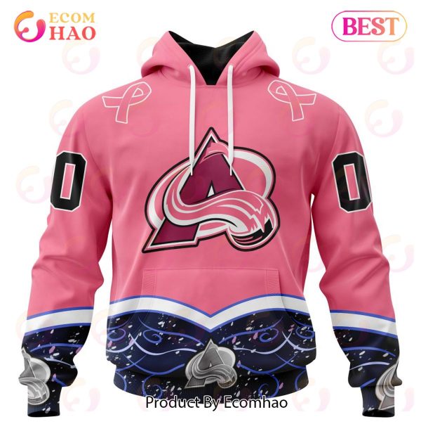 NHL Colorado Avalanche Specialized Unisex For Hockey Fights Cancer 3D Hoodie