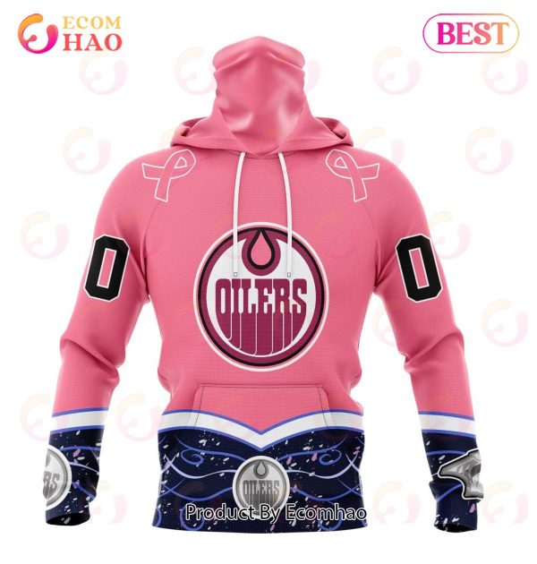 NHL Edmonton Oilers Specialized Unisex For Hockey Fights Cancer 3D Hoodie