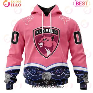 NHL Florida Panthers Specialized Unisex For Hockey Fights Cancer 3D Hoodie